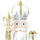 Sunnydaze Pierre the Fleur-de-Lis Christmas Nutcracker Statue - 47" H