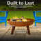 Sunnydaze Rustic Cast Iron Fire Pit Bowl with Stand