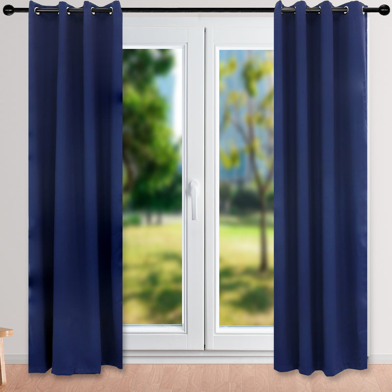 Sunnydaze Outdoor Blackout Curtain Panels with Grommet Top