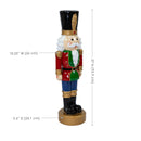 Sunnydaze Tommy the Toy Soldier Christmas Nutcracker Statue - 37" H