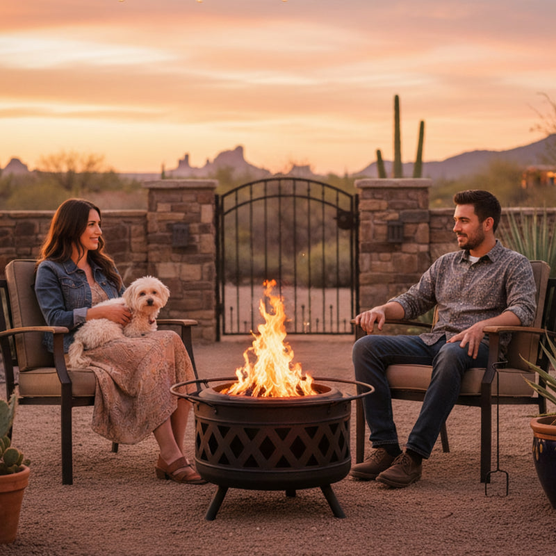 Sunnydaze Crossweave Outdoor Smokeless Fire Pit - 30