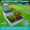 Sunnydaze 2-Tier Galvanized Raised Garden Bed - 17.5" H