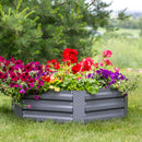 Sunnydaze Galvanized Steel Hexagon Raised Garden Bed - 12.25" H