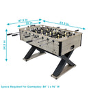 Sunnydaze Delano 54.5" Indoor Foosball Table with Distressed Wood Look