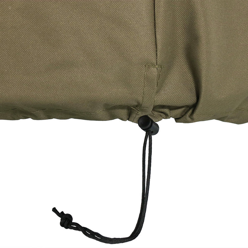 Sunnydaze Heavy-Duty Round Fire Pit Cover with Drawstring Closure