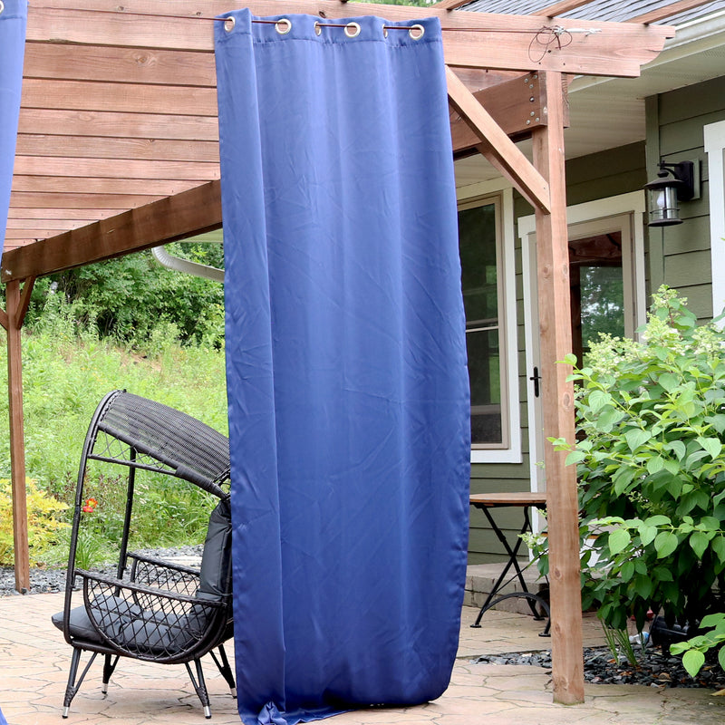 Sunnydaze Outdoor Blackout Curtain Panels with Grommet Top