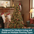 Sunnydaze Unlit Faux Christmas Tree with Hinged Branches and Stand