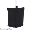 Sunnydaze Polyester Sandbag Canopy Weights - Set of 4 - Black