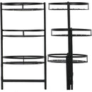 Sunnydaze Black 3-Tiered Planter Stand - 22" H - Set of Two