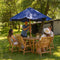 Sunnydaze Hatteras 7-Piece Outdoor Dining Set with Umbrella Hole - Patio Dining Set for 6