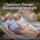 Sunnydaze 2-Person Quilted Fabric Double Hammock with Pillow