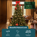 Sunnydaze Unlit Artificial Christmas Tree with Hinged Branches and Stand