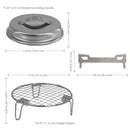 Sunnydaze 3-Piece Stainless Steel Smokeless Fire Pit Accessory Kit