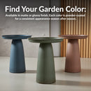 Sunnydaze Gleeful Garden Metal Outdoor Bird Bath - UV-Resistant Finish