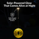 Sunnydaze Solar Bird Feeder with Glass Fly-Through Design