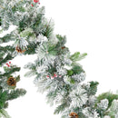 Sunnydaze 9' Pre-Lit Artificial Christmas Garland with Timer