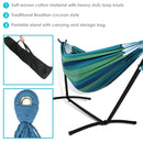 Sunnydaze Brazilian Double Hammock with Stand and Carrying Case