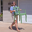 Sunnydaze Tristana Plastic Outdoor Dining Armchair