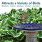 Sunnydaze Rennes Outdoor Ceramic Bird Bath - 22.5" H