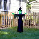 Sunnydaze Wendolyn the Wicked Witch Halloween Inflatable - 5' H