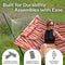 Sunnydaze Rope Hammock with 12' Steel Stand, Pad, and Pillow
