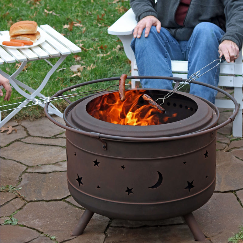 Sunnydaze Cosmic Outdoor Smokeless Fire Pit - 30"