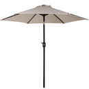 Sunnydaze Aluminum 7.5 Foot Patio Umbrella with Tilt & Crank