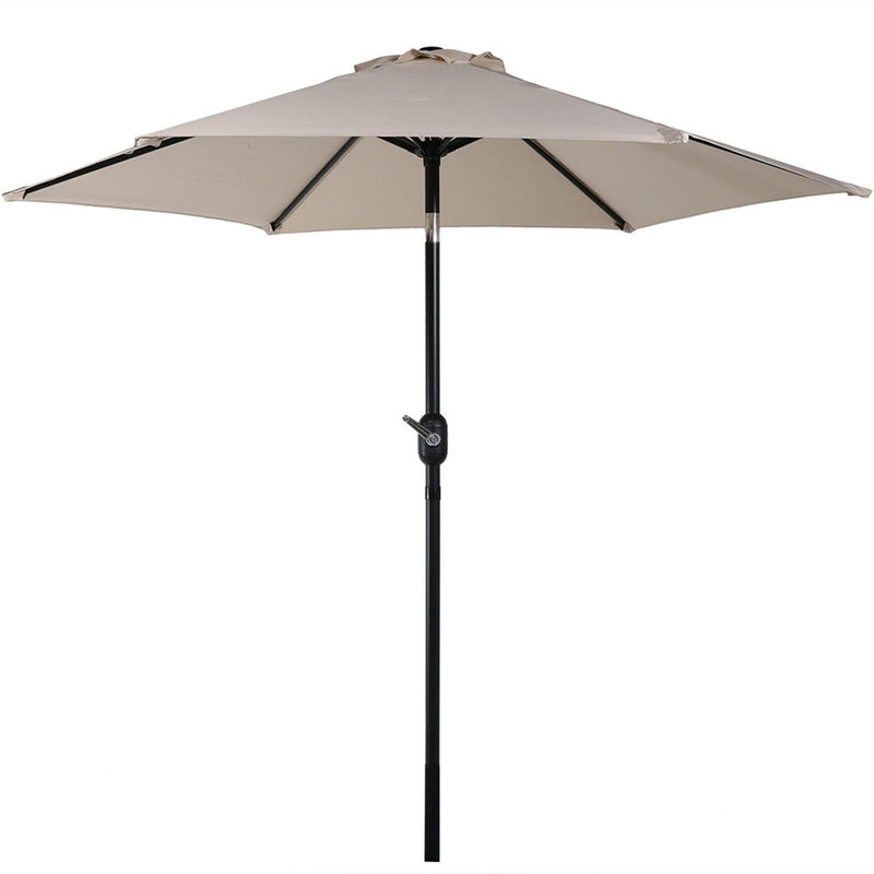 Sunnydaze Aluminum 7.5 Foot Patio Umbrella with Tilt & Crank