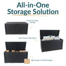 Sunnydaze Outdoor Lockable Deck Storage Box