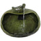 Sunnydaze Green Glazed Ceramic Dove Solar Water Fountain