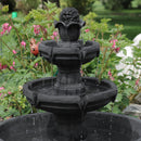 Sunnydaze Budding Fruition 3-Tier Outdoor Water Fountain - 34" H