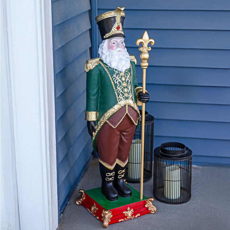 Sunnydaze Guardian of the North Santa Claus Statue - 37" H