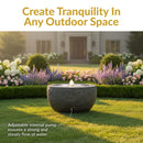 Sunnydaze Polystone Outdoor Bubble Fountain