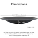 Sunnydaze Outdoor Fire Pit Bowl Replacement for DIY or Existing Stand