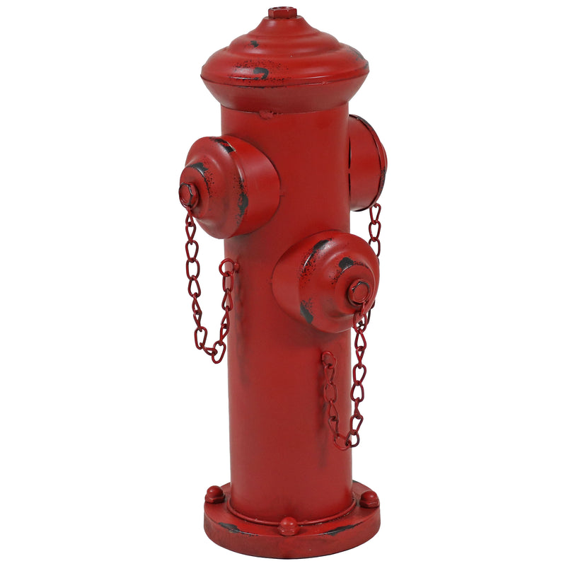 Sunnydaze Fire Hydrant Dog Pee Post Metal Garden Statue