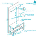 Image showing the overall product dimensions including height, depth and width.