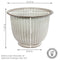 Sunnydaze Carlotta Metal Outdoor Plant Pots - 14.75"