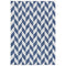 5x7 Sunnydaze Geometric Affinity Indoor/Outdoor Patio Area Rug in Steel Blue