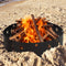 Sunnydaze Portable 36" Outdoor Fire Pit Ring with 360-Degree Cutouts