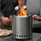 Sunnydaze Tabletop Smokeless Fire Pit with Travel Bag and Poker