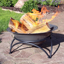 Sunnydaze Wood-Burning Cast Iron Fire Pit Bowl with Stand - 23.5" Diameter