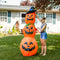 Sunnydaze 7’ Jack-O-Lantern Scarecrow Pumpkin Inflatable Halloween Decoration