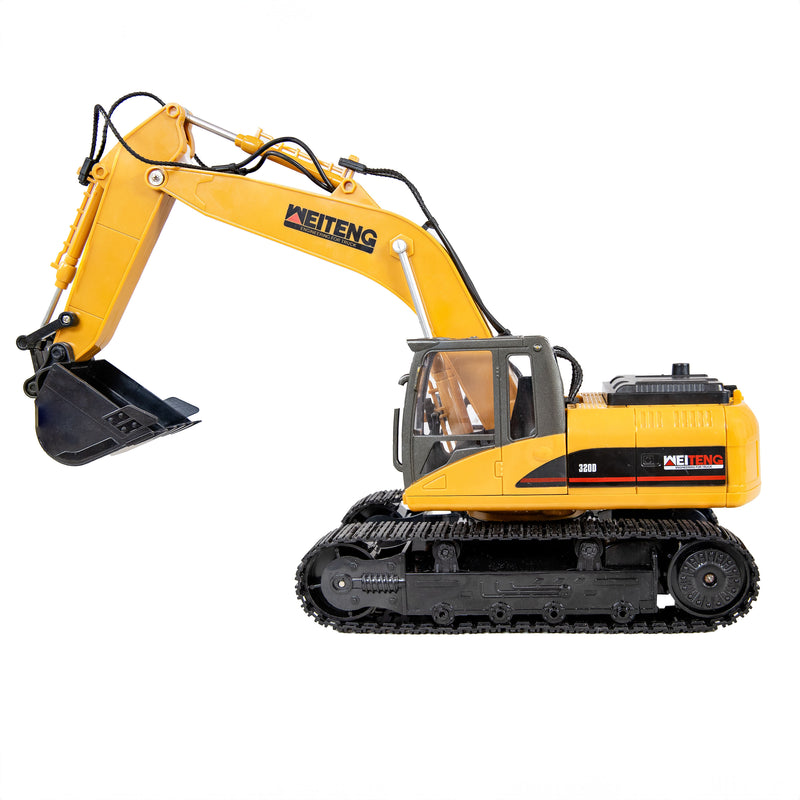 Sunnydaze Dig and Drive Light-Up Remote Control Excavator