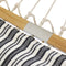 Sunnydaze 2-Person Hammock with Curved Spreader Bar - Neutral Stripe