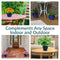 Sunnydaze Chalet Glazed Ceramic Planter with Drainage Holes - Set of 2