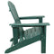 Sunnydaze Upright, All-Weather Adirondack Chair - 300-Pound Capacity - 38.25” H