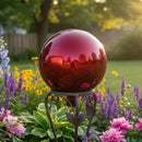 Sunnydaze 10-Inch Outdoor Glass Gazing Globe for Garden