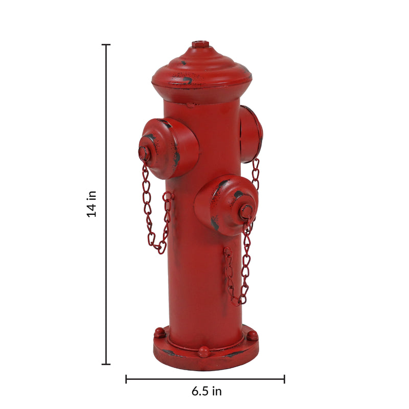 Sunnydaze Fire Hydrant Dog Pee Post Metal Garden Statue
