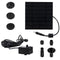 Sunnydaze Solar Fountain Water Pump Kit, 20 Inch Lift, 40 GPH