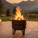 Sunnydaze Cauldron-Style Outdoor Smokeless Fire Pit - 23"